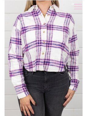 Z Supply Top Size Small Oversized Linen Cotton Long Sleeve Ethan Button Down